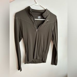 Women’s small Olive Green brownish Nike Quarter zip